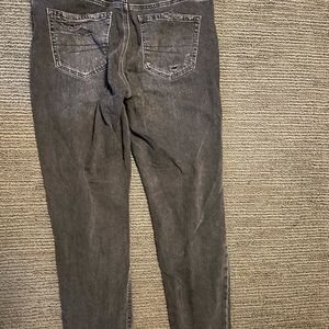 American eagle, black ripped mom jeans